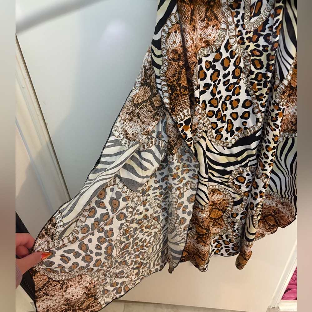 Animal Print Kaftan Dress/mumu or swimsuit cover up - Picture 6 of 6